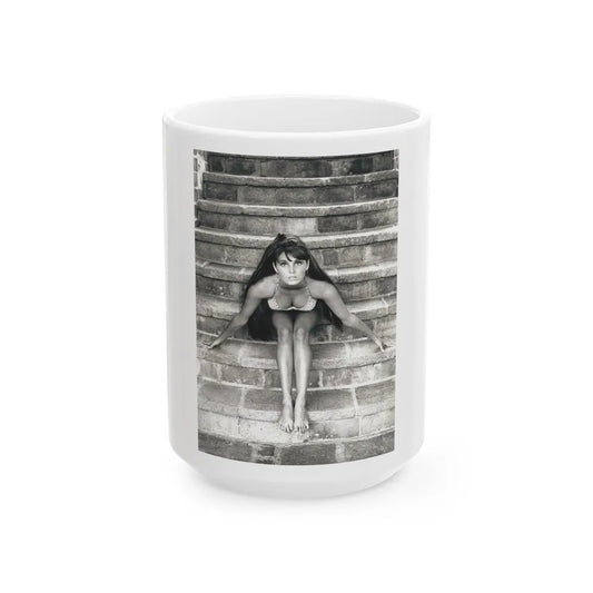 Victoria Vetri #146 (Vintage Female Icon) White Coffee Mug-15oz-Go Mug Yourself