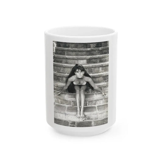 Victoria Vetri #146 (Vintage Female Icon) White Coffee Mug 15oz - Go Mug Yourself