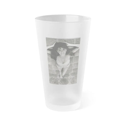 Victoria Vetri #147 (Vintage Female Icon) Frosted Pint Glass 16oz-16oz-Frosted-Go Mug Yourself