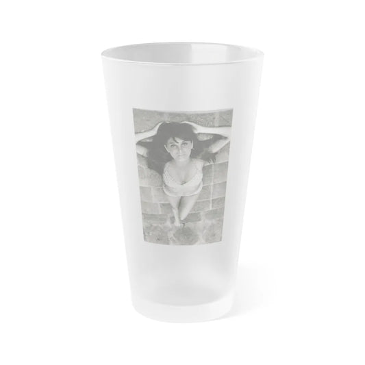 Victoria Vetri #147 (Vintage Female Icon) Frosted Pint Glass 16oz-16oz-Frosted-Go Mug Yourself