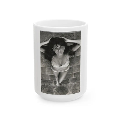 Victoria Vetri #147 (Vintage Female Icon) White Coffee Mug-15oz-Go Mug Yourself