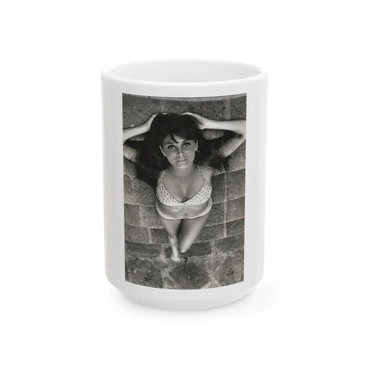 Victoria Vetri #147 (Vintage Female Icon) White Coffee Mug-15oz-Go Mug Yourself