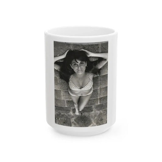 Victoria Vetri #147 (Vintage Female Icon) White Coffee Mug 15oz - Go Mug Yourself