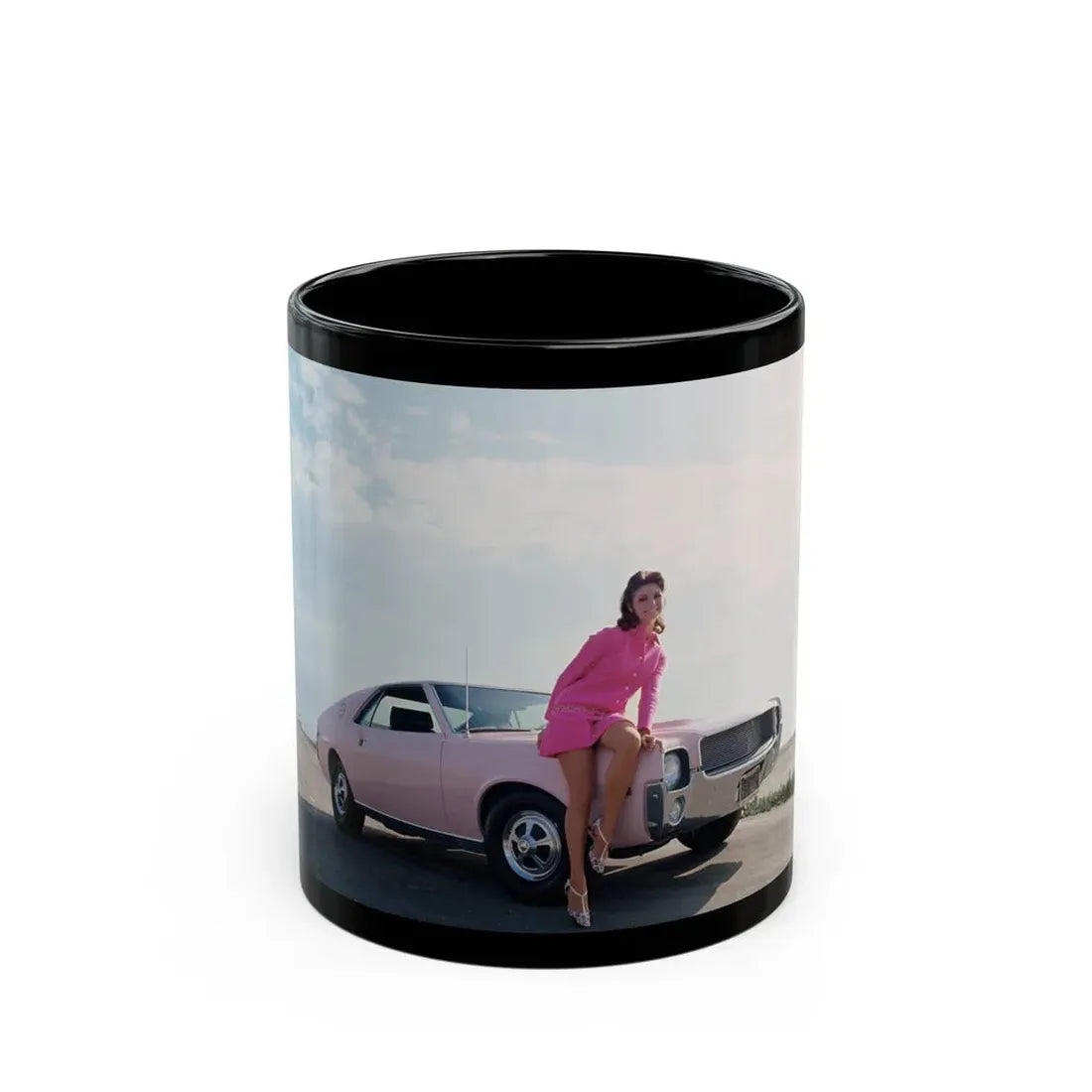 Victoria Vetri #148 (Vintage Female Icon) Black Coffee Mug 11oz - Go Mug Yourself