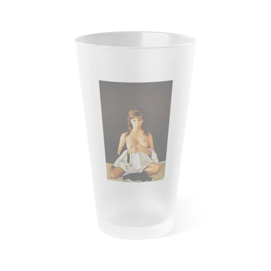 Victoria Vetri #149 (Vintage Female Icon) Frosted Pint Glass 16oz-16oz-Frosted-Go Mug Yourself
