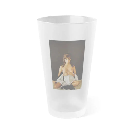Victoria Vetri #149 (Vintage Female Icon) Frosted Pint Glass 16oz 16oz Frosted - Go Mug Yourself
