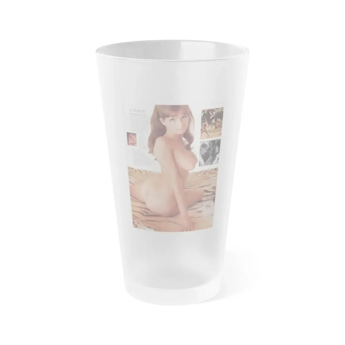 Victoria Vetri #150 (Vintage Female Icon) Frosted Pint Glass 16oz 16oz Frosted - Go Mug Yourself