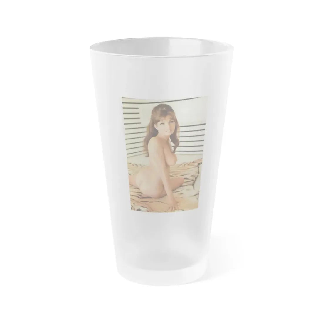 Victoria Vetri #152 (Vintage Female Icon) Frosted Pint Glass 16oz 16oz Frosted - Go Mug Yourself