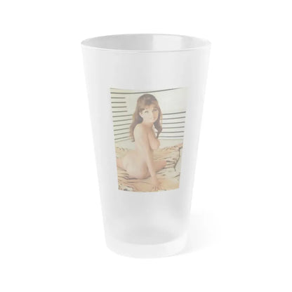 Victoria Vetri #152 (Vintage Female Icon) Frosted Pint Glass 16oz 16oz Frosted - Go Mug Yourself