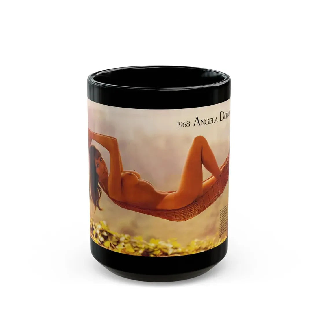 Victoria Vetri #153 (Vintage Female Icon) Black Coffee Mug 15oz - Go Mug Yourself