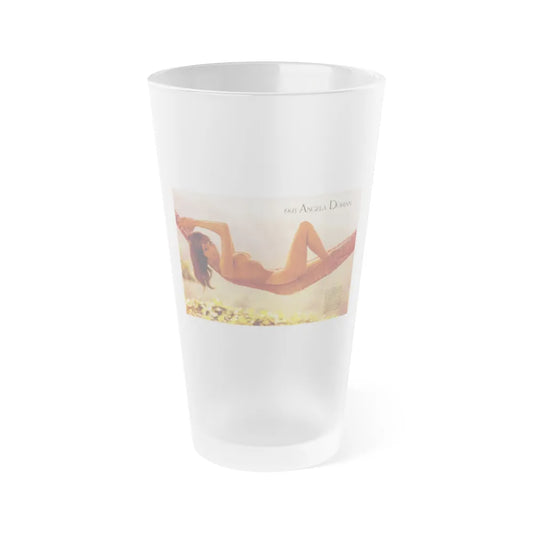 Victoria Vetri #153 (Vintage Female Icon) Frosted Pint Glass 16oz-16oz-Frosted-Go Mug Yourself