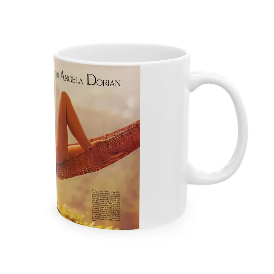 Victoria Vetri #153 (Vintage Female Icon) White Coffee Mug - Go Mug Yourself