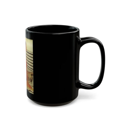 Victoria Vetri #154 (Vintage Female Icon) Black Coffee Mug-Go Mug Yourself