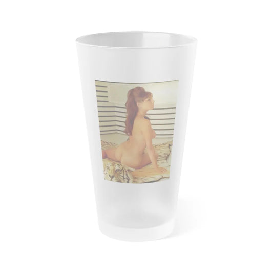 Victoria Vetri #154 (Vintage Female Icon) Frosted Pint Glass 16oz-16oz-Frosted-Go Mug Yourself