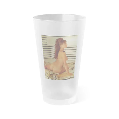 Victoria Vetri #154 (Vintage Female Icon) Frosted Pint Glass 16oz 16oz Frosted - Go Mug Yourself