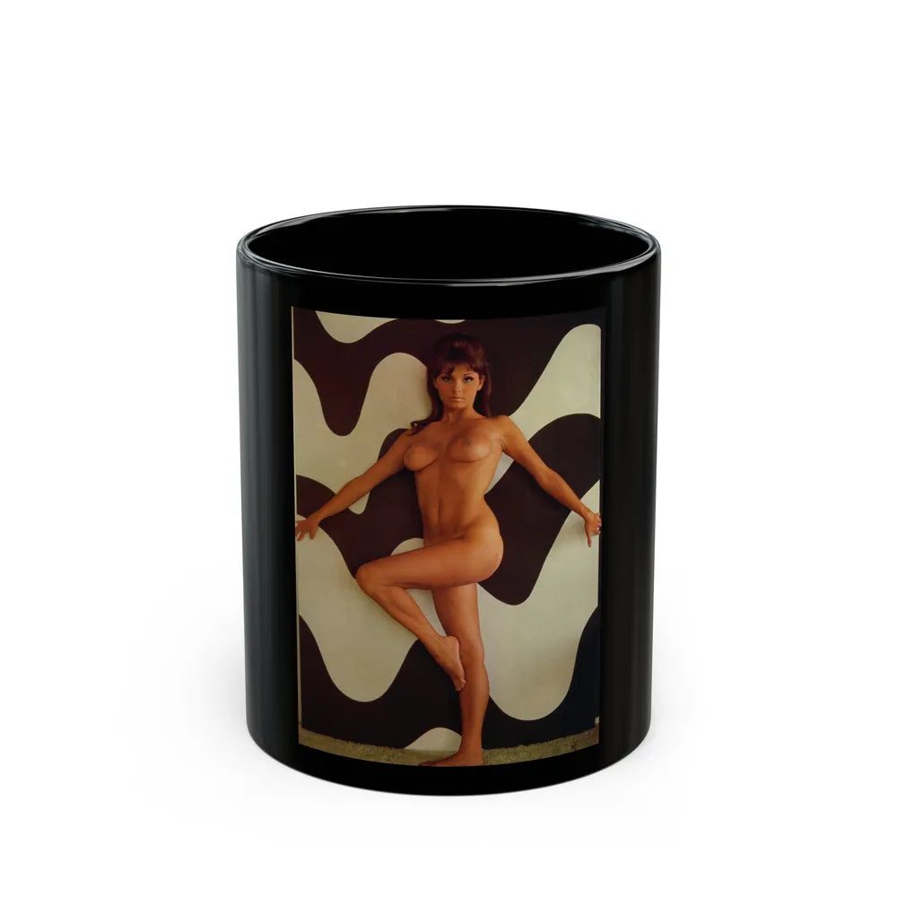 Victoria Vetri #155 (Vintage Female Icon) Black Coffee Mug-11oz-Go Mug Yourself