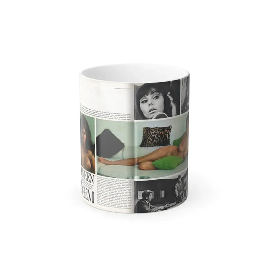 Victoria Vetri #158 - Victoria as Angela Dorian from Playboy Spread in September 1967 (Vintage Female Icon) Color Changing Mug 11oz 11oz - Go Mug Yourself