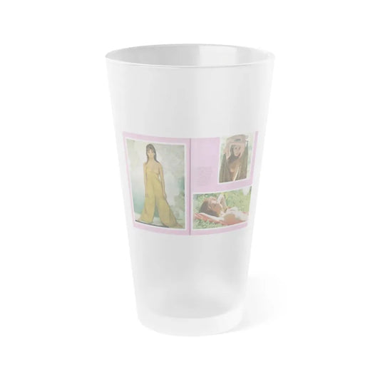 Victoria Vetri #163 - Victoria as Angela Dorian from Playboy Spread in May 1968 (Vintage Female Icon) Frosted Pint Glass 16oz 16oz Frosted - Go Mug Yourself