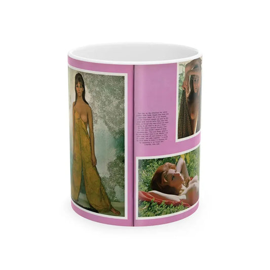 Victoria Vetri #163 - Victoria as Angela Dorian from Playboy Spread in May 1968 (Vintage Female Icon) White Coffee Mug 11oz - Go Mug Yourself