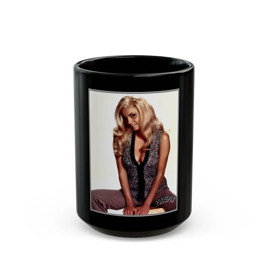 Victoria Vetri #29 (Vintage Female Icon) Black Coffee Mug-15oz-Go Mug Yourself