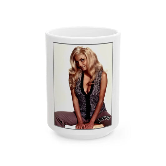 Victoria Vetri #29 (Vintage Female Icon) White Coffee Mug-15oz-Go Mug Yourself