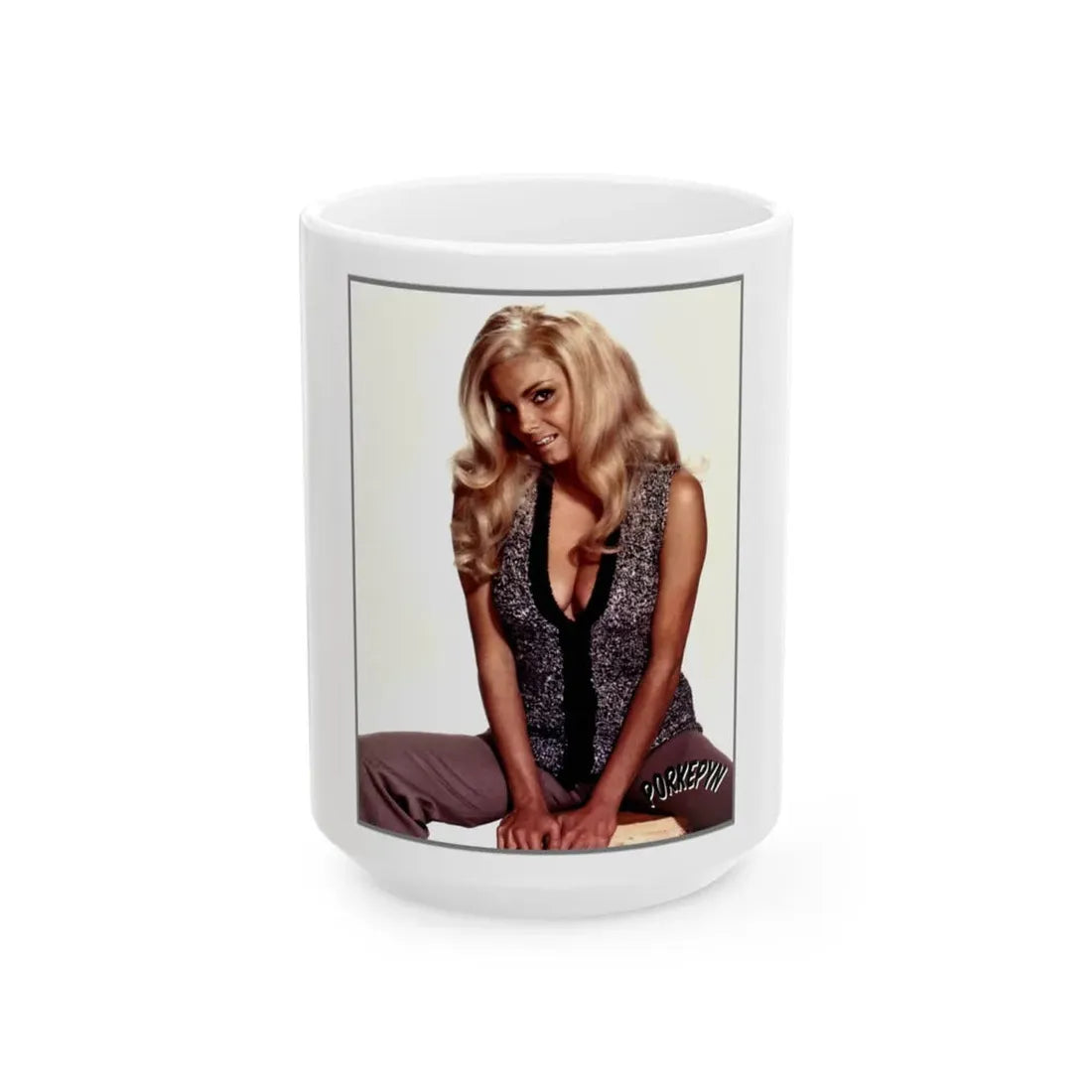 Victoria Vetri #29 (Vintage Female Icon) White Coffee Mug 15oz - Go Mug Yourself