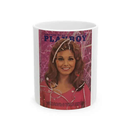 Victoria Vetri #46 - Playboy Mag. May '68 - Victoria on Cover in Color (Vintage Female Icon) White Coffee Mug 11oz - Go Mug Yourself