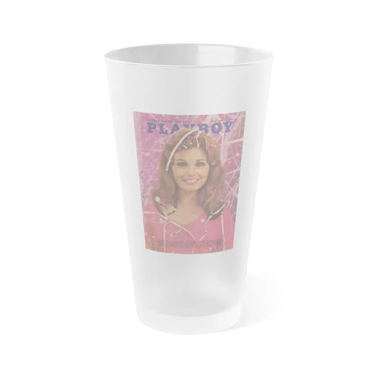Victoria Vetri #46 - Playboy Mag. May '68 - Victoria on Cover in Color (Vintage Female Icon) Frosted Pint Glass 16oz-16oz-Frosted-Go Mug Yourself
