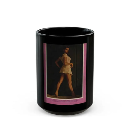 Victoria Vetri #48 - Playboy Mag. May '68 - 1 Photo & Caption (Vintage Female Icon) Black Coffee Mug 15oz - Go Mug Yourself