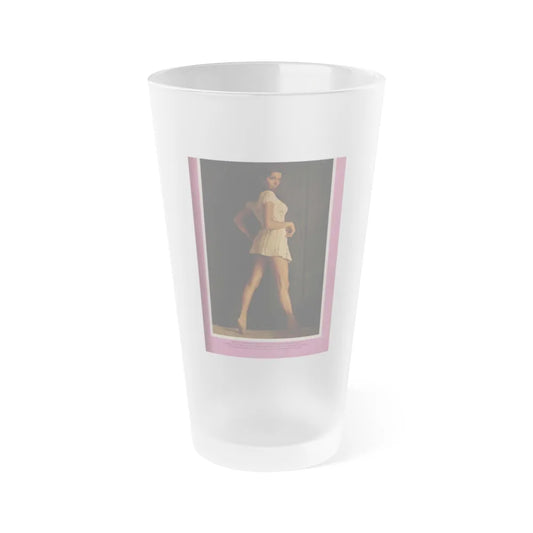 Victoria Vetri #48 - Playboy Mag. May '68 - 1 Photo & Caption (Vintage Female Icon) Frosted Pint Glass 16oz-16oz-Frosted-Go Mug Yourself