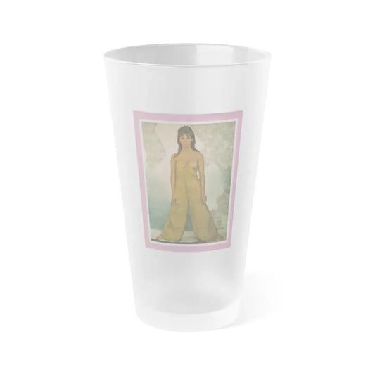Victoria Vetri #49 - Playboy Mag. May '68 - 1 Photo (Vintage Female Icon) Frosted Pint Glass 16oz 16oz Frosted - Go Mug Yourself