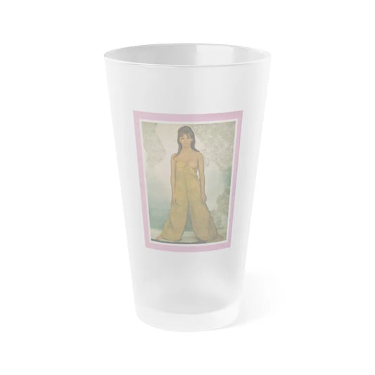 Victoria Vetri #49 - Playboy Mag. May '68 - 1 Photo (Vintage Female Icon) Frosted Pint Glass 16oz-16oz-Frosted-Go Mug Yourself
