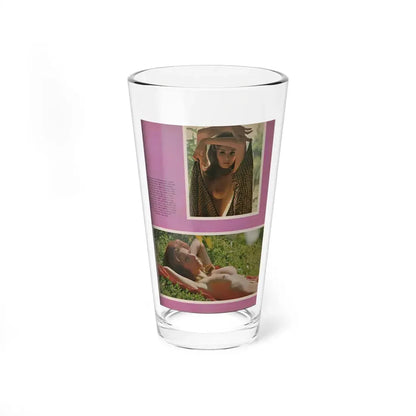 Victoria Vetri #50 - Playboy Mag. May '68 - 1 Photo & Caption (Vintage Female Icon) Pint Glass 16oz 16oz - Go Mug Yourself