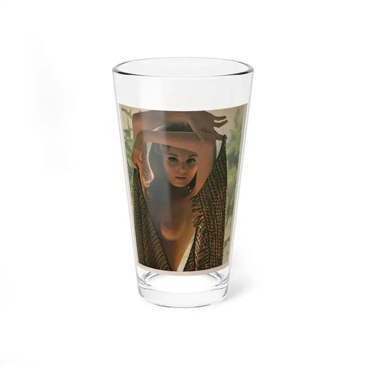 Victoria Vetri #51 - Playboy Mag. May '68 - 1 Photo - Partially Topless (Vintage Female Icon) Pint Glass 16oz 16oz - Go Mug Yourself