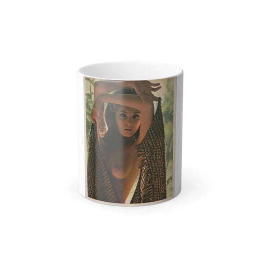 Victoria Vetri #51 - Playboy Mag. May '68 - 1 Photo - Partially Topless (Vintage Female Icons) Color Changing Mug 11oz-11oz-Go Mug Yourself