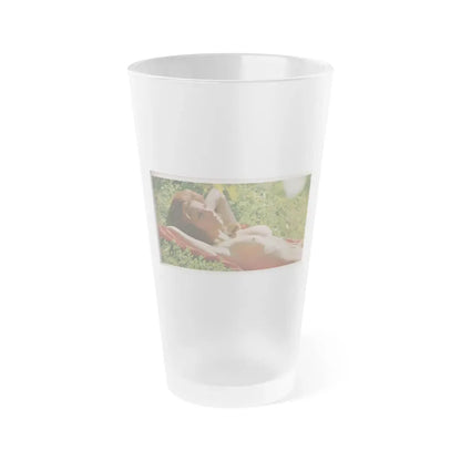 Victoria Vetri #52 - Playboy Mag. May '68 - 1 Topless Photo (Vintage Female Icon) Frosted Pint Glass 16oz 16oz Frosted - Go Mug Yourself