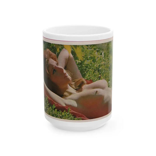 Victoria Vetri #52 - Playboy Mag. May '68 - 1 Topless Photo (Vintage Female Icon) White Coffee Mug 15oz - Go Mug Yourself