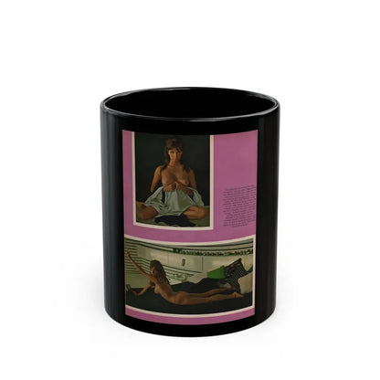 Victoria Vetri #53 - Playboy Mag. May '68 - 2 Topless Photos (Vintage Female Icon) Black Coffee Mug 11oz - Go Mug Yourself