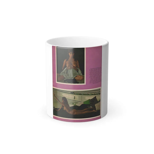 Victoria Vetri #53 - Playboy Mag. May '68 - 2 Topless Photos (Vintage Female Icons) Color Changing Mug 11oz-11oz-Go Mug Yourself