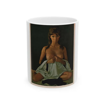 Victoria Vetri #54 - Playboy Mag. May '68 - 1 Topless Photo (Vintage Female Icon) White Coffee Mug 11oz - Go Mug Yourself