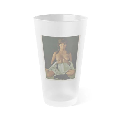 Victoria Vetri #54 - Playboy Mag. May '68 - 1 Topless Photo (Vintage Female Icon) Frosted Pint Glass 16oz-16oz-Frosted-Go Mug Yourself