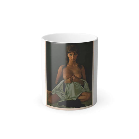 Victoria Vetri #54 - Playboy Mag. May '68 - 1 Topless Photo (Vintage Female Icons) Color Changing Mug 11oz-11oz-Go Mug Yourself