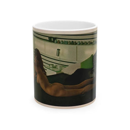 Victoria Vetri #55 - Playboy Mag. May '68 - 1 Topless Photo (Vintage Female Icon) White Coffee Mug 11oz - Go Mug Yourself