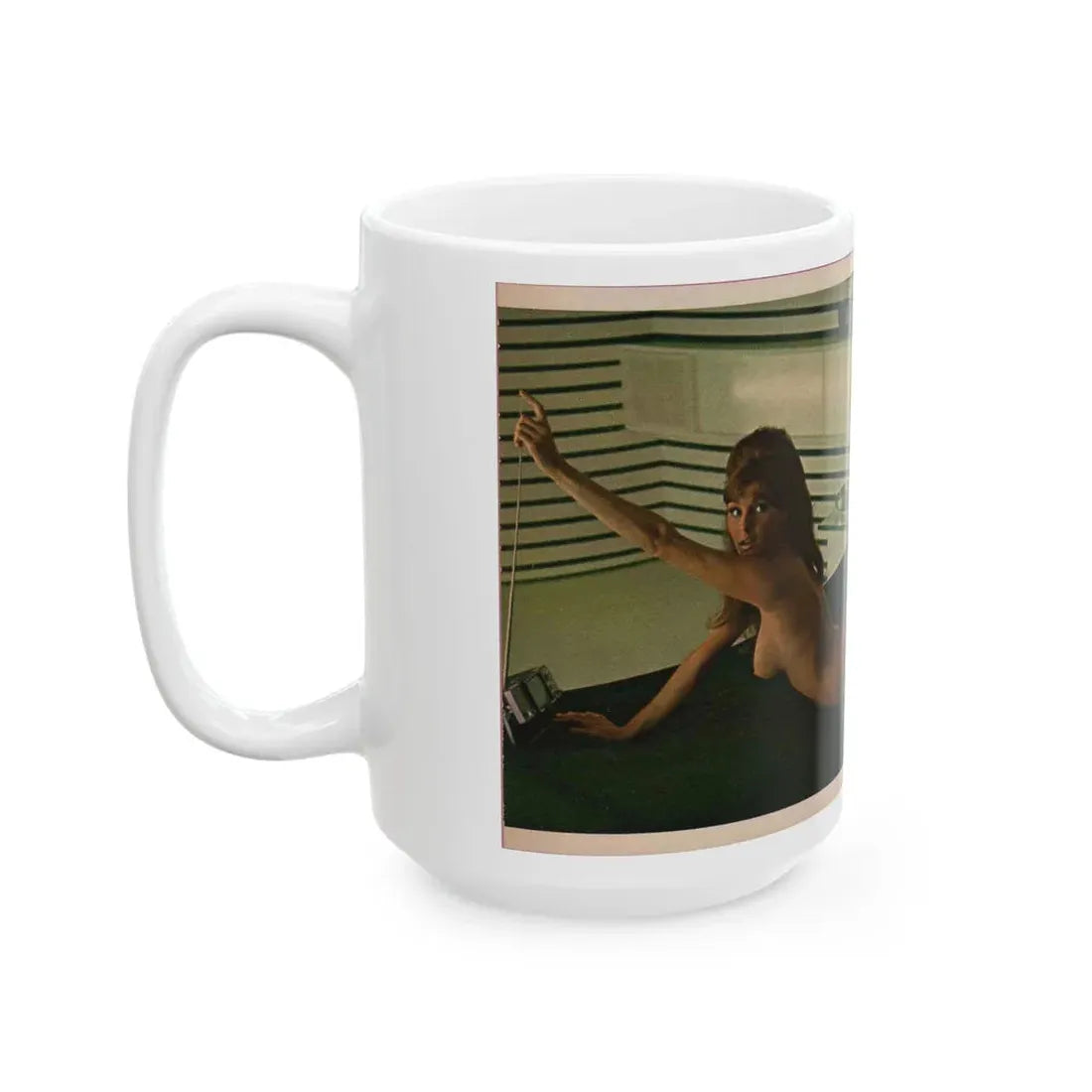 Victoria Vetri #55 - Playboy Mag. May '68 - 1 Topless Photo (Vintage Female Icon) White Coffee Mug - Go Mug Yourself