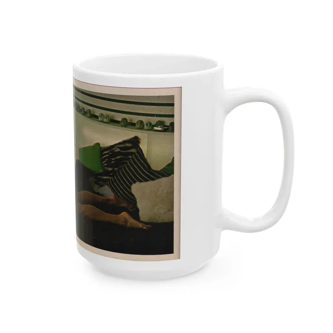 Victoria Vetri #55 - Playboy Mag. May '68 - 1 Topless Photo (Vintage Female Icon) White Coffee Mug - Go Mug Yourself