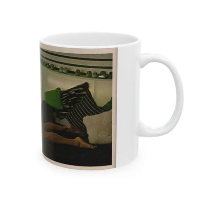 Victoria Vetri #55 - Playboy Mag. May '68 - 1 Topless Photo (Vintage Female Icon) White Coffee Mug - Go Mug Yourself