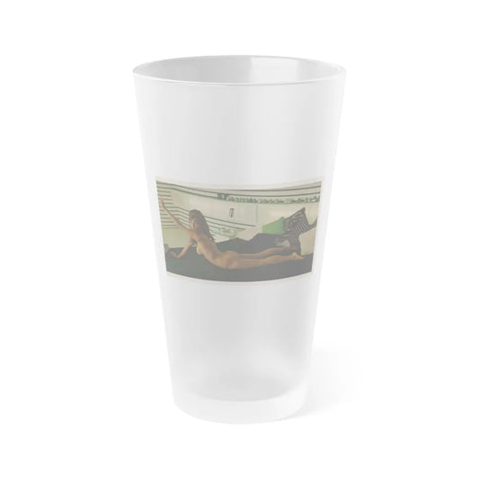 Victoria Vetri #55 - Playboy Mag. May '68 - 1 Topless Photo (Vintage Female Icon) Frosted Pint Glass 16oz-16oz-Frosted-Go Mug Yourself