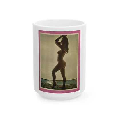 Victoria Vetri #56 - Playboy Mag. May '68 - 1 Topless Photo (Vintage Female Icon) White Coffee Mug 15oz - Go Mug Yourself