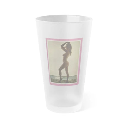 Victoria Vetri #56 - Playboy Mag. May '68 - 1 Topless Photo (Vintage Female Icon) Frosted Pint Glass 16oz-16oz-Frosted-Go Mug Yourself
