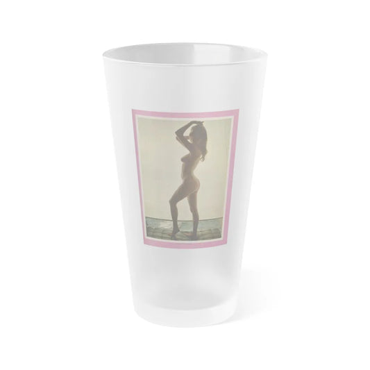 Victoria Vetri #56 - Playboy Mag. May '68 - 1 Topless Photo (Vintage Female Icon) Frosted Pint Glass 16oz-16oz-Frosted-Go Mug Yourself
